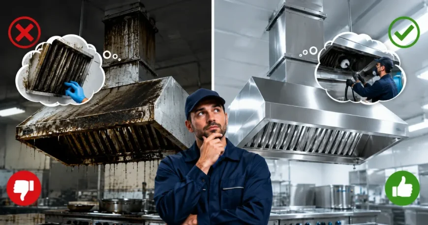 Kitchen exhaust duct cleaning